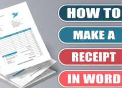 How to Create a Custom Receipt Template in Word